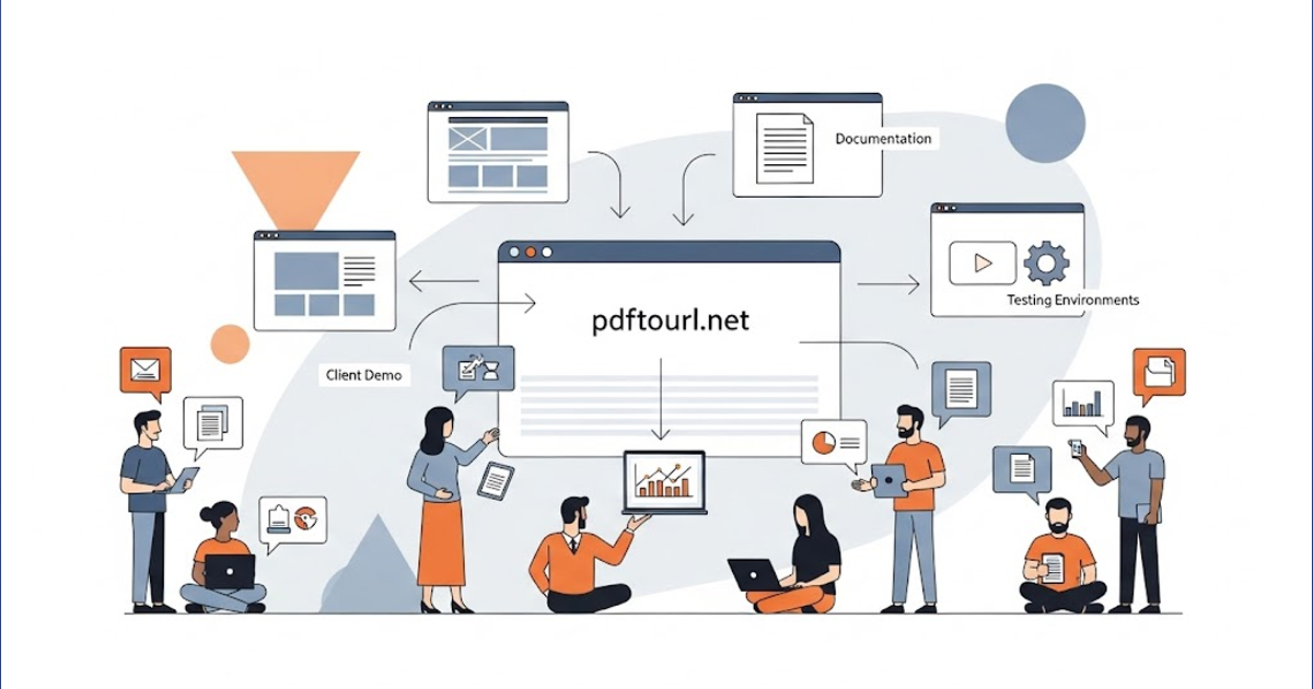 Marketer sharing campaign document URL across channels
